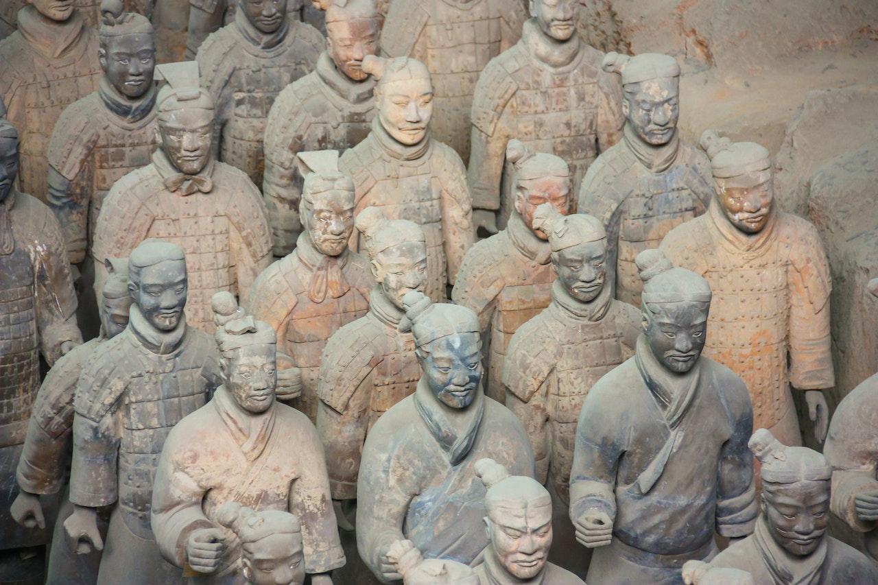 The Terracotta Warriors in Xi'an.
