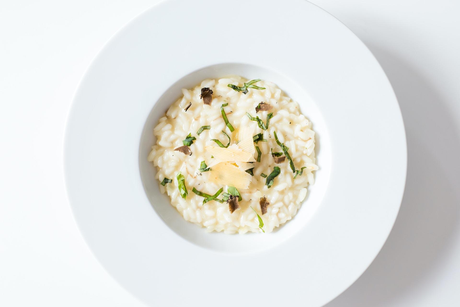 A plate of risotto.