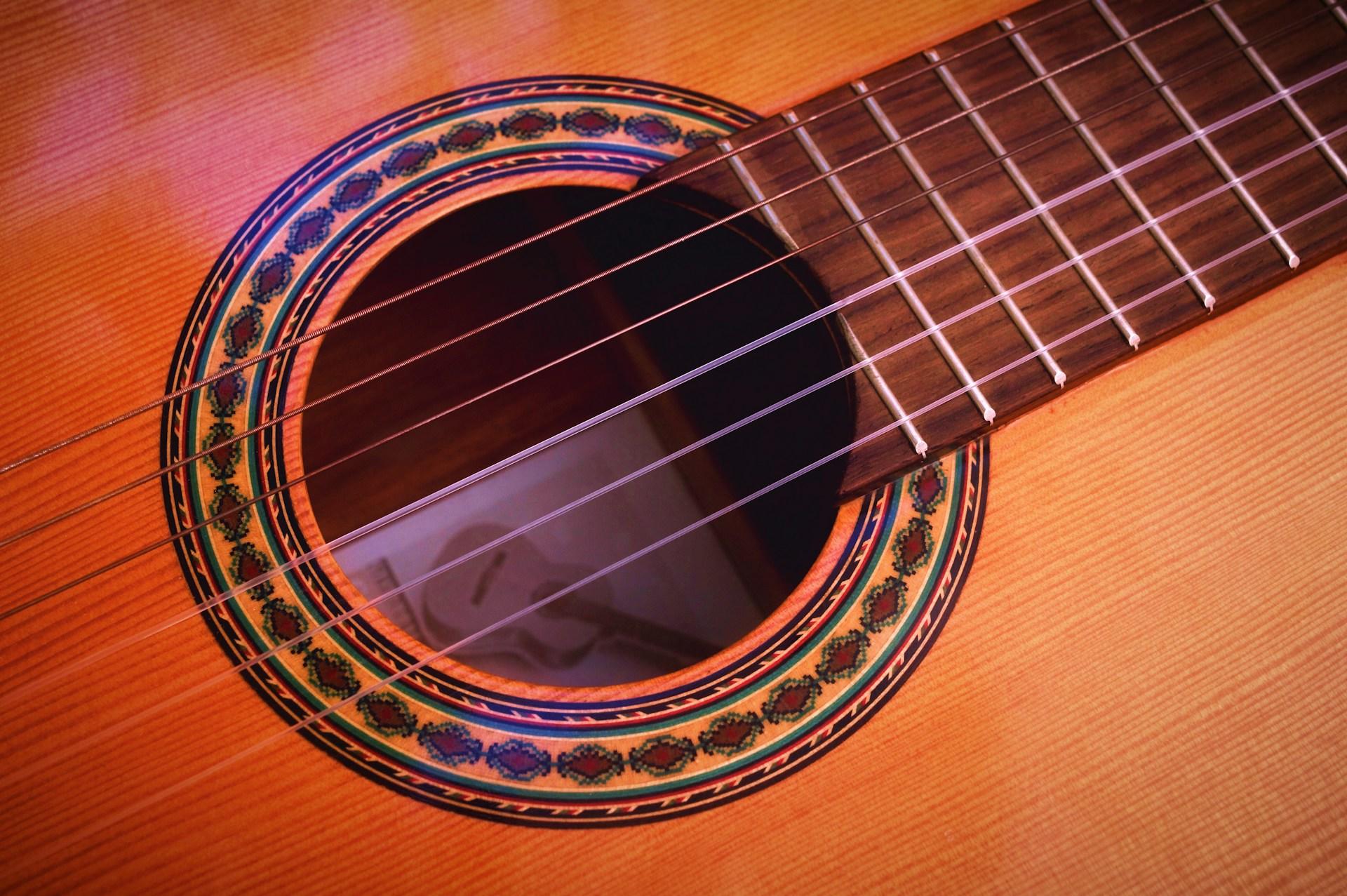 A flamenco guitar.