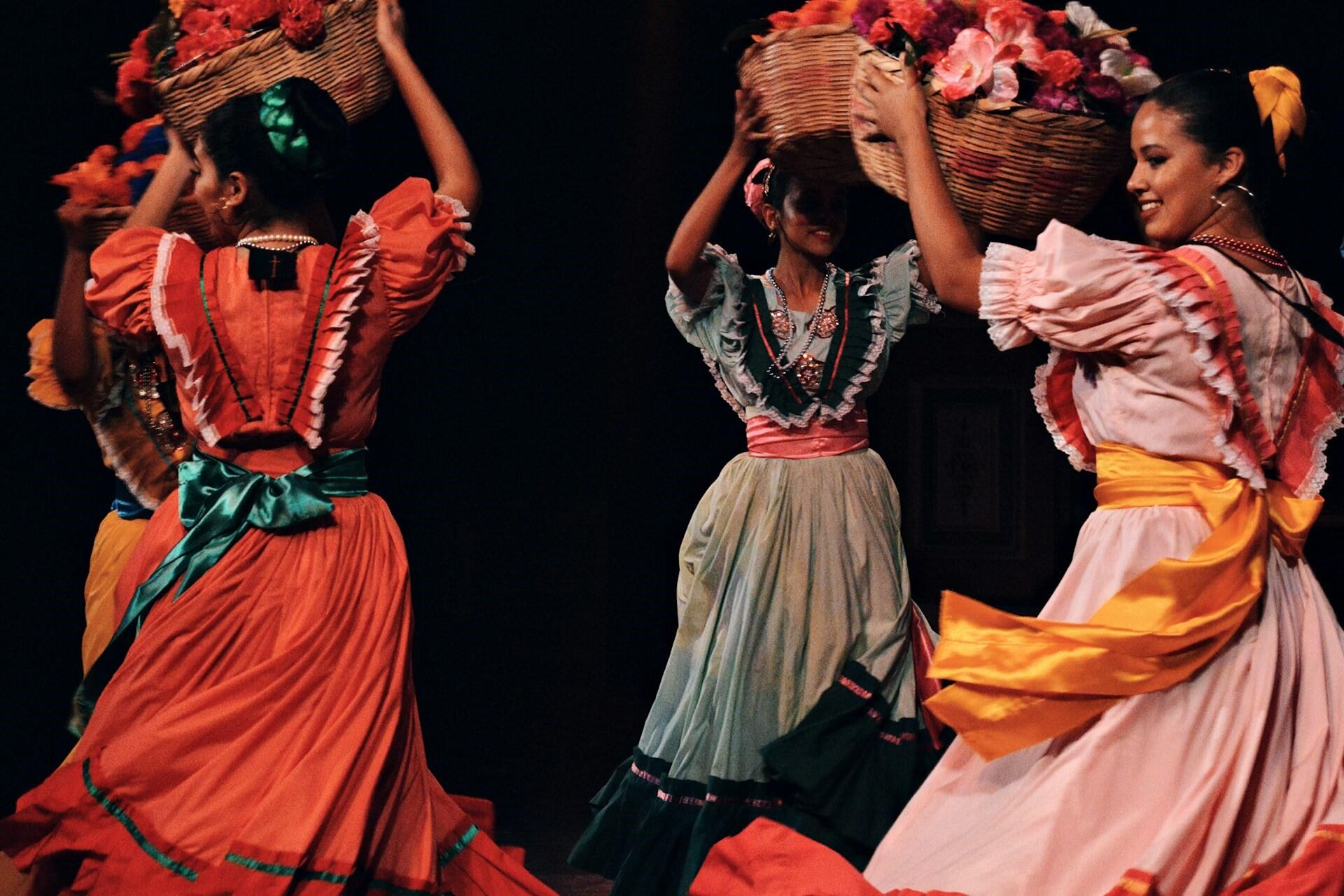 Folk dancers.