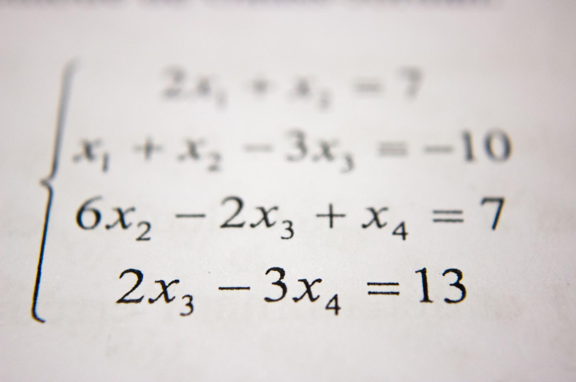 A complex math equation