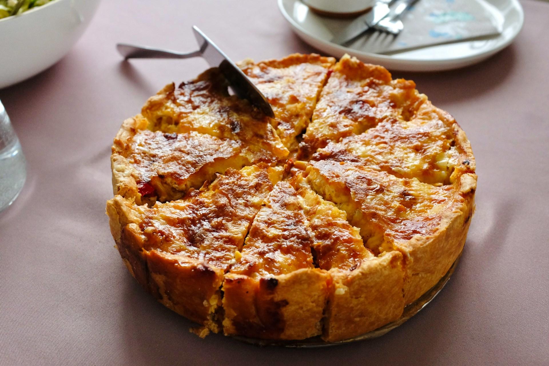 A quiche.