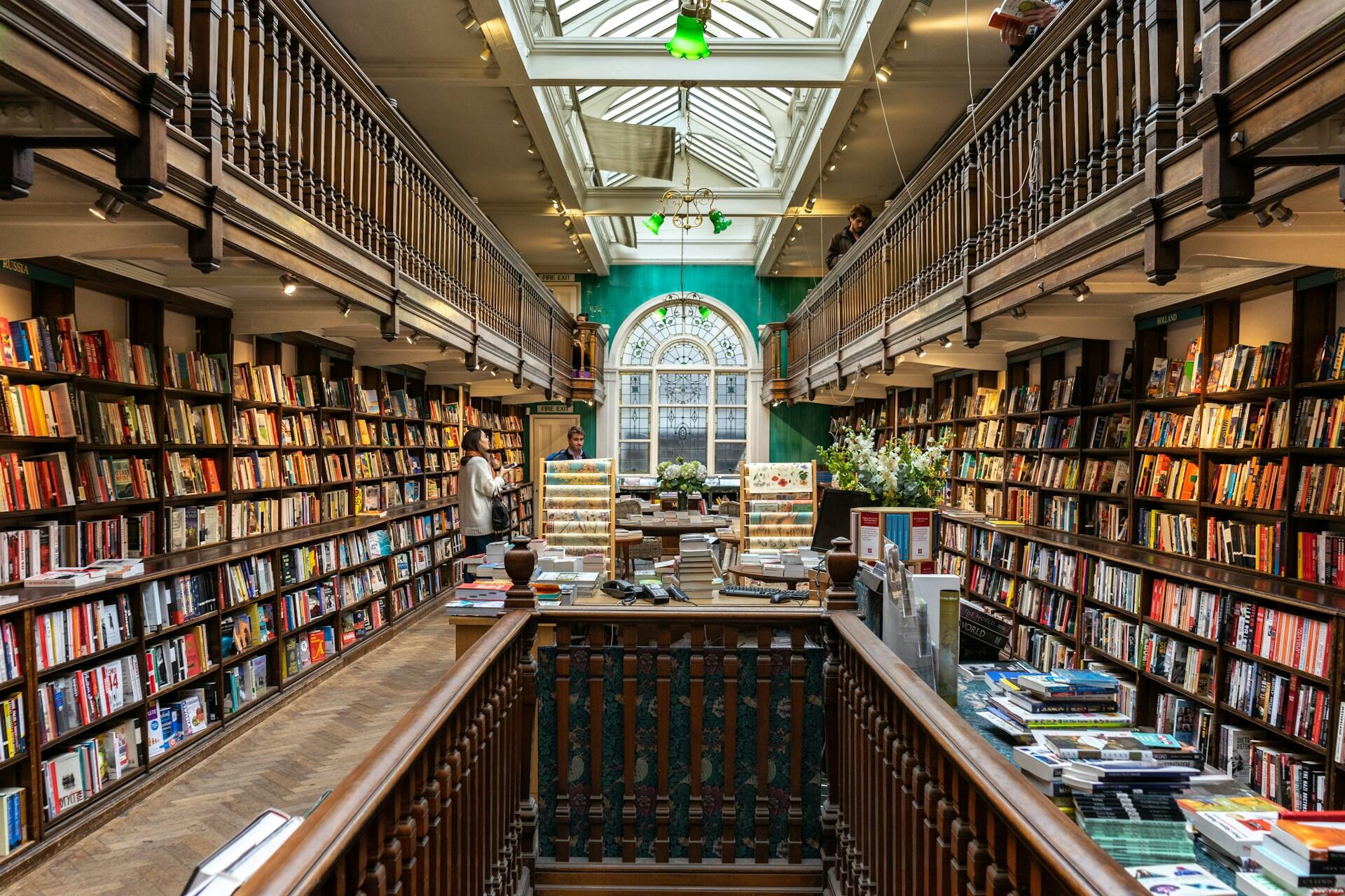 A bookshop.