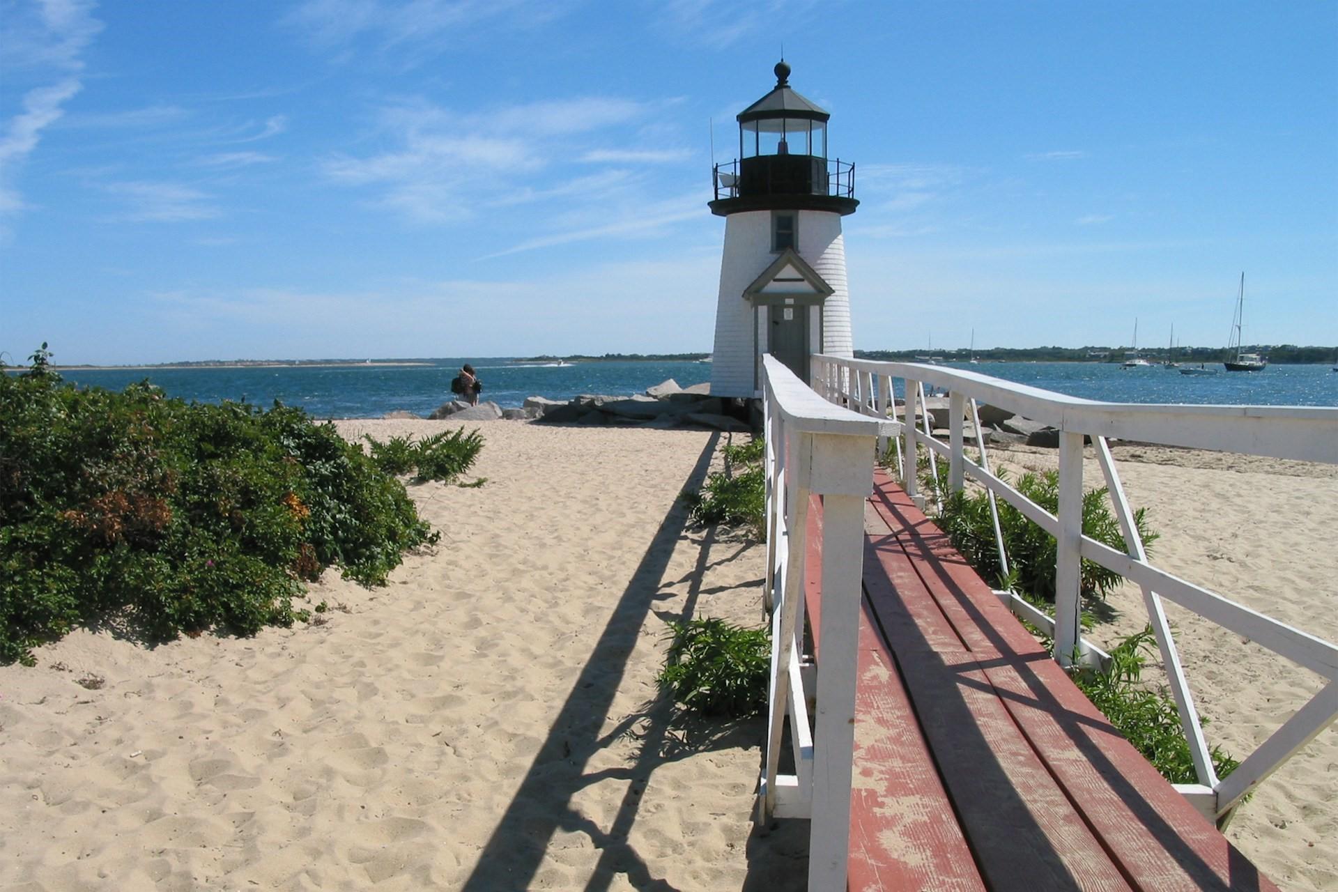A lighthouse at Nantucket.
