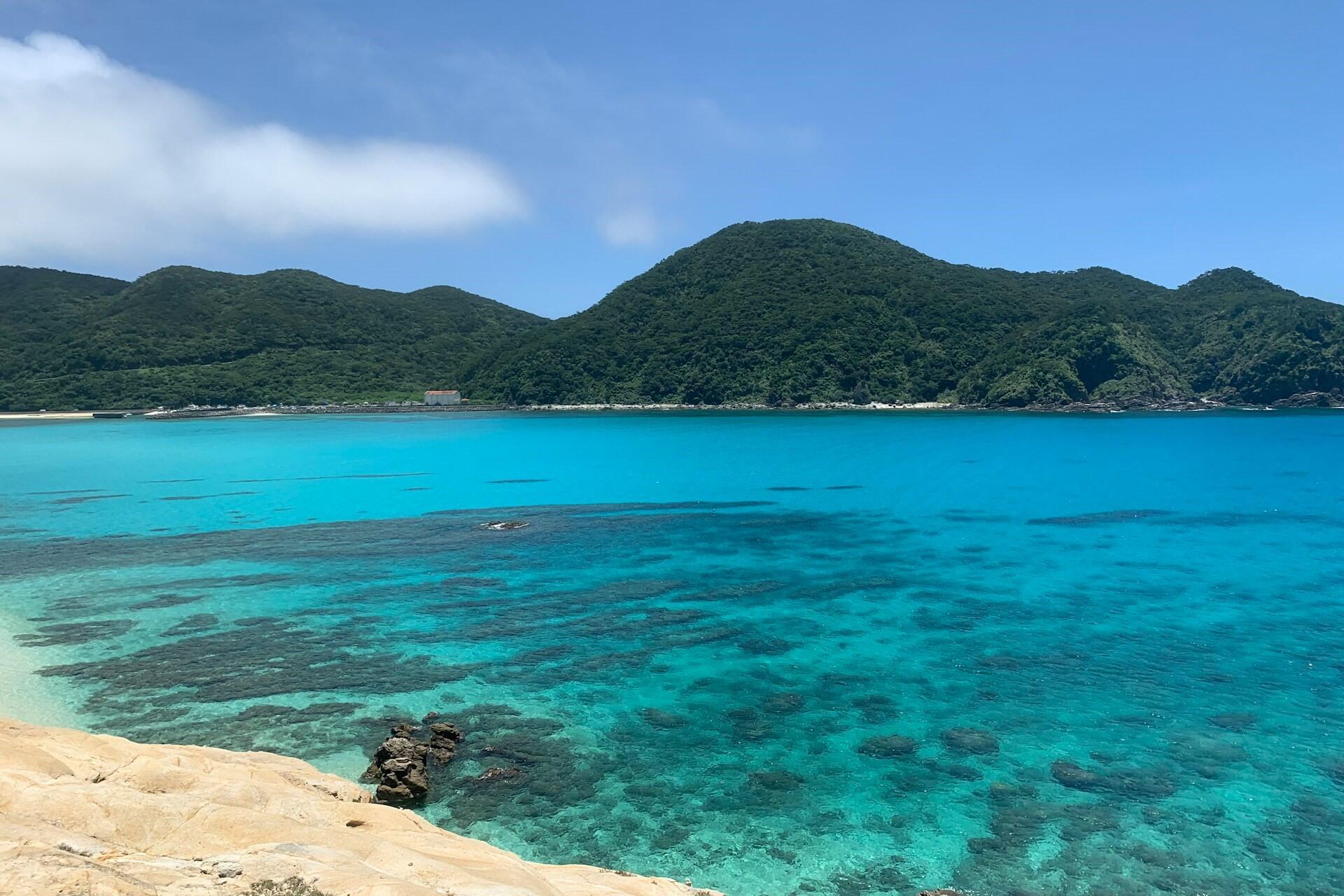 A beach in Okinawa, Japan.