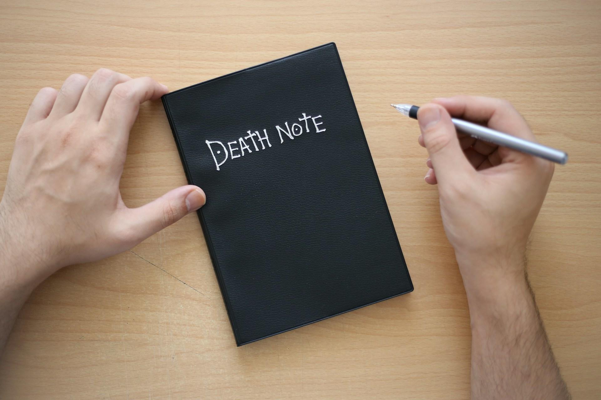 A notepad that looks like the Death Note.