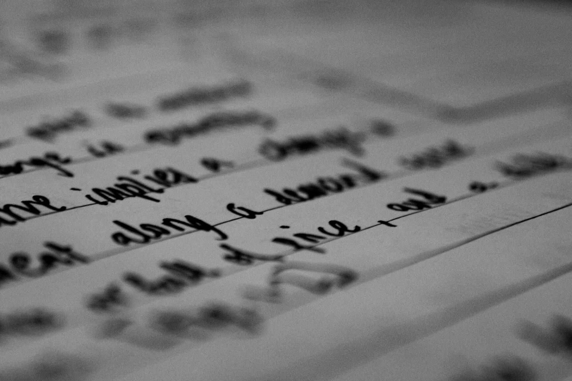 Handwritten notes.