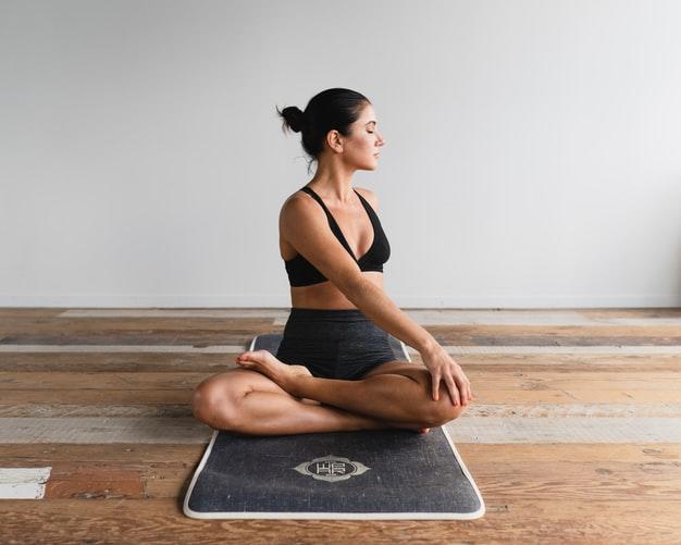 Yoga pose, relaxed Yogi