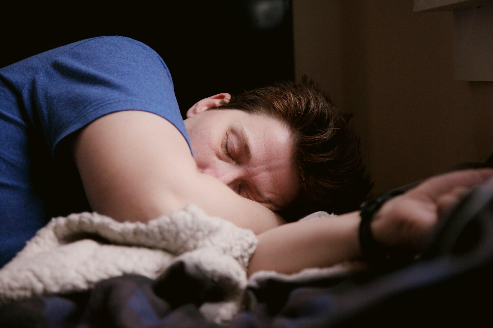 A person sleeping.