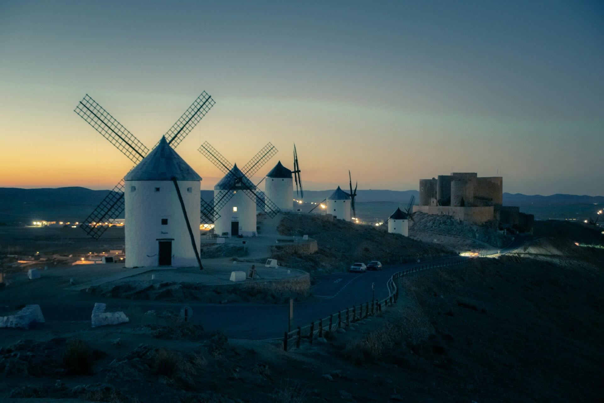 The windmills of La Mancha.