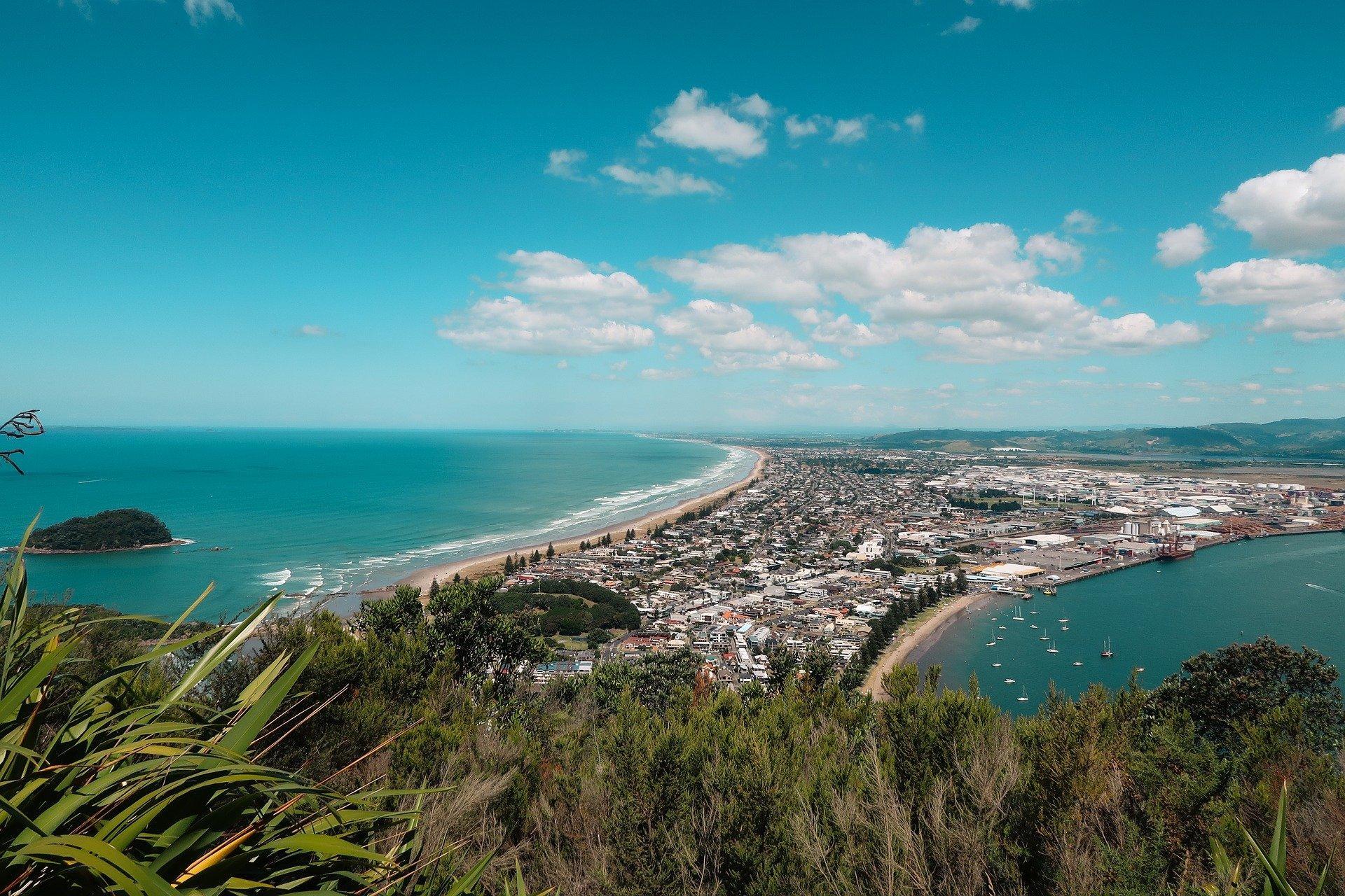 Mountain top view of Tauranga