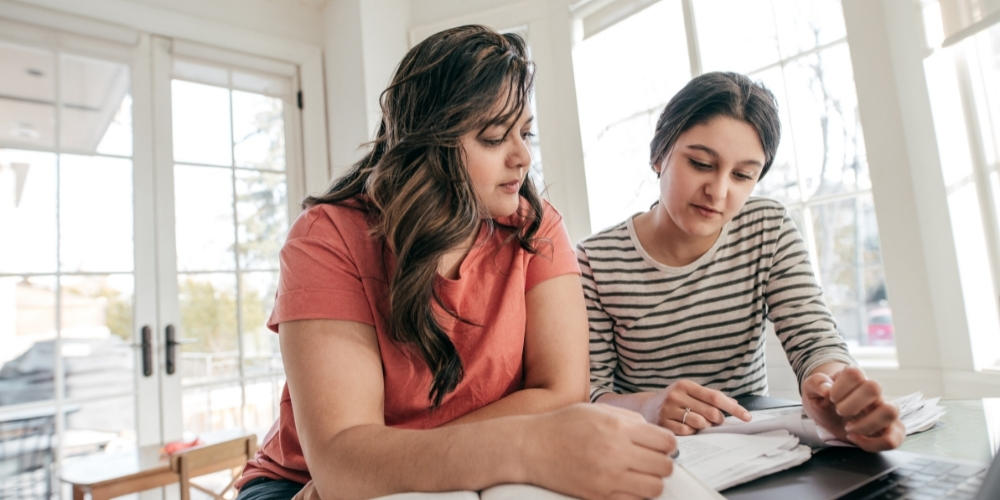 Student and Tutor reviwing NCEA maths