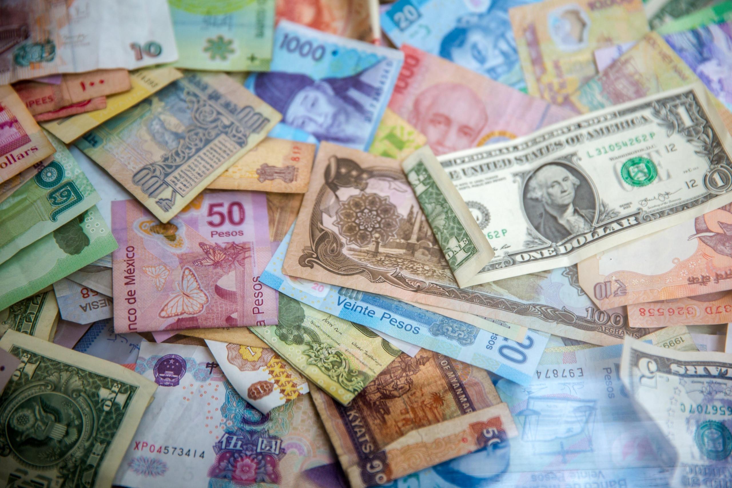A lot of different money
