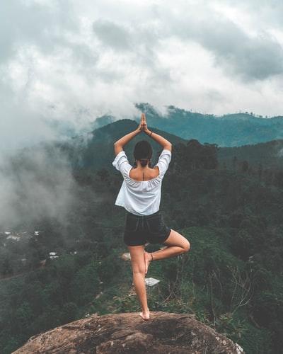 Outdoor Yoga pose