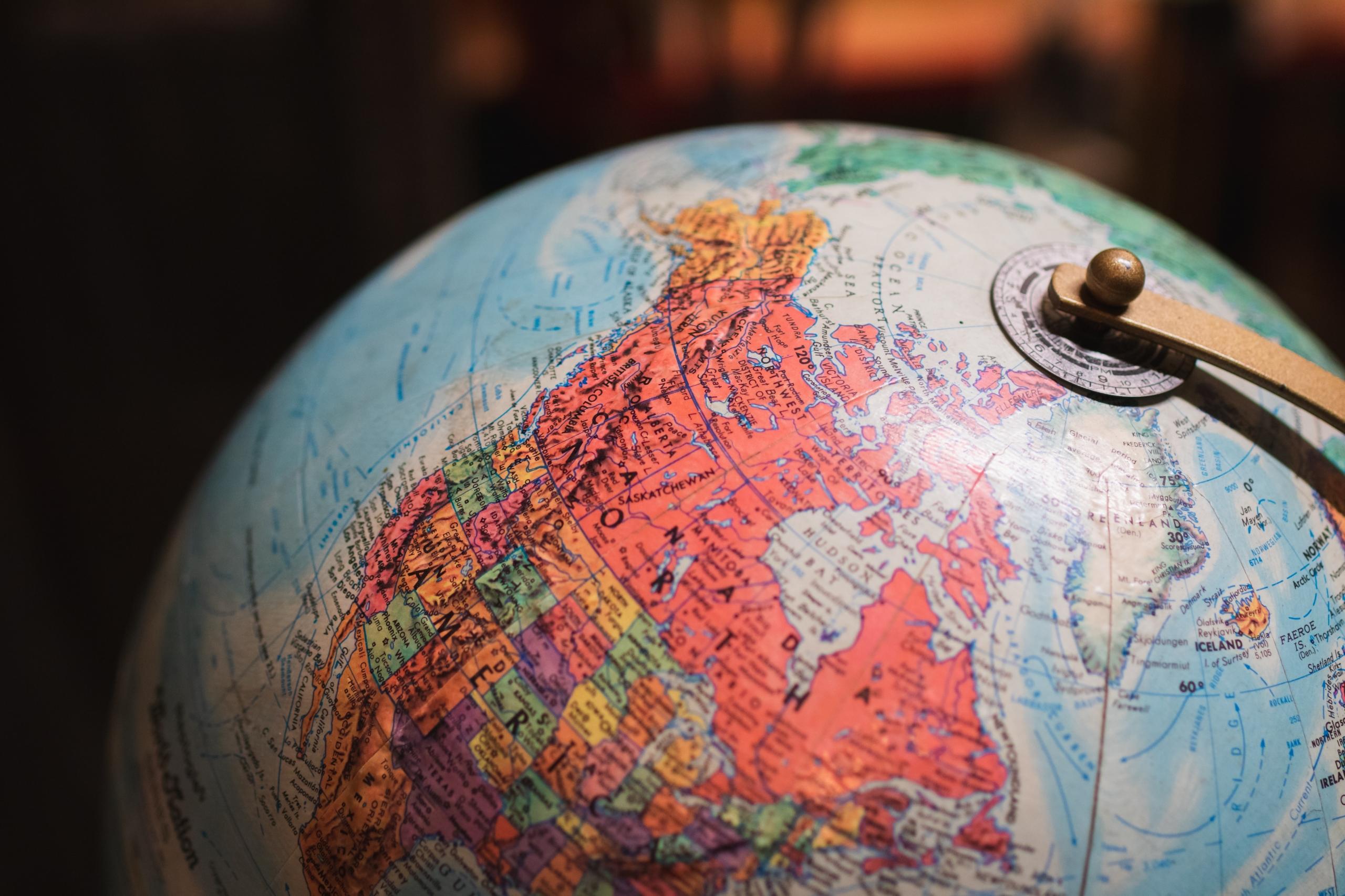 Globe to learn geography