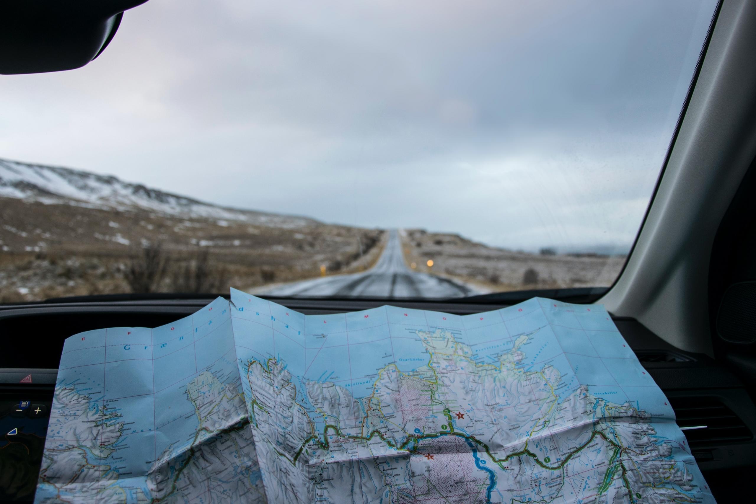 Using a map to travel