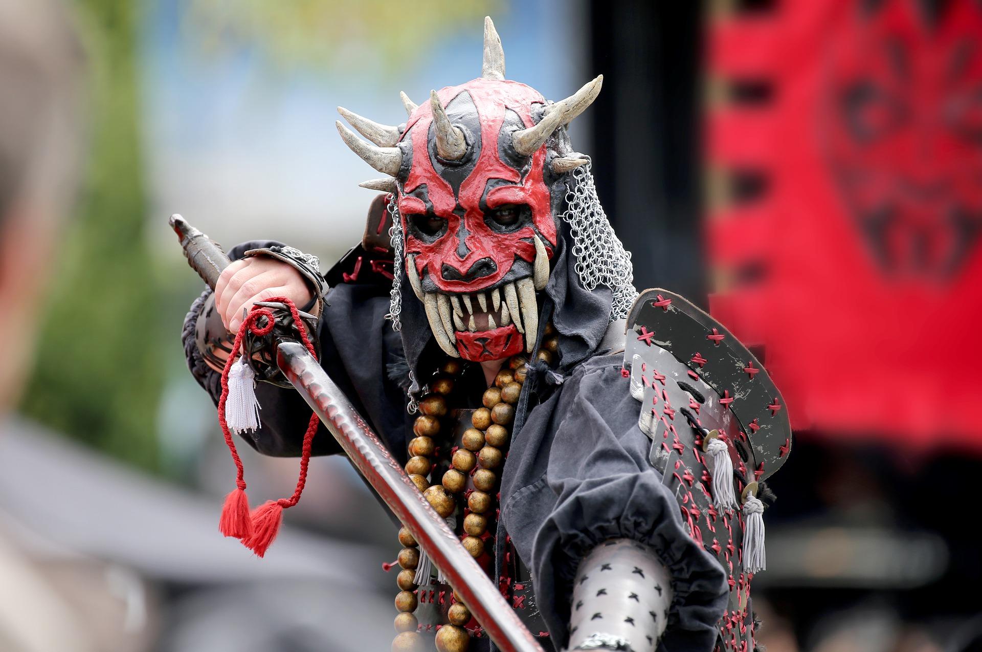 warrior cosplay with katana for full immersion ncea japanese experience