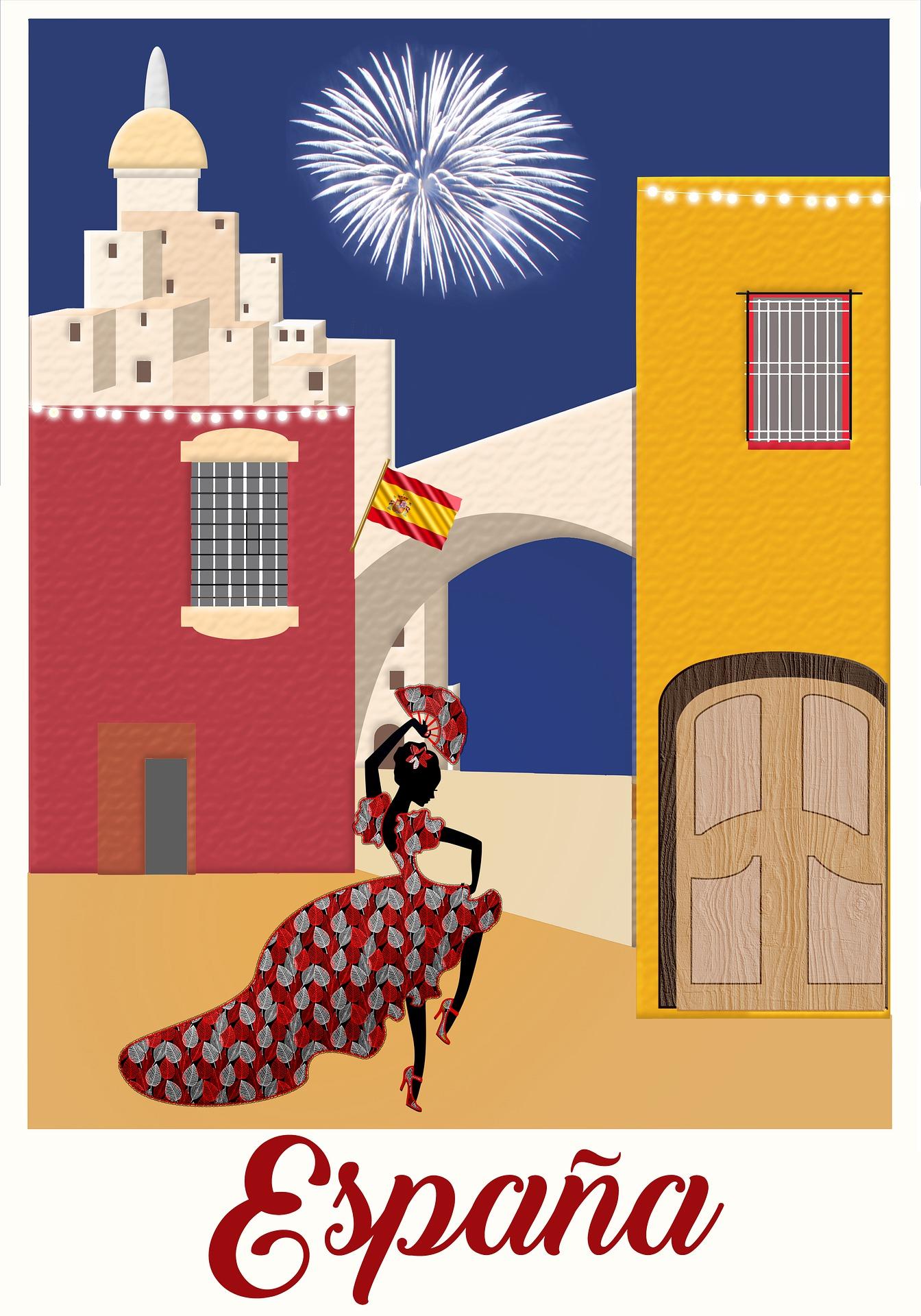 Spanish travel poster