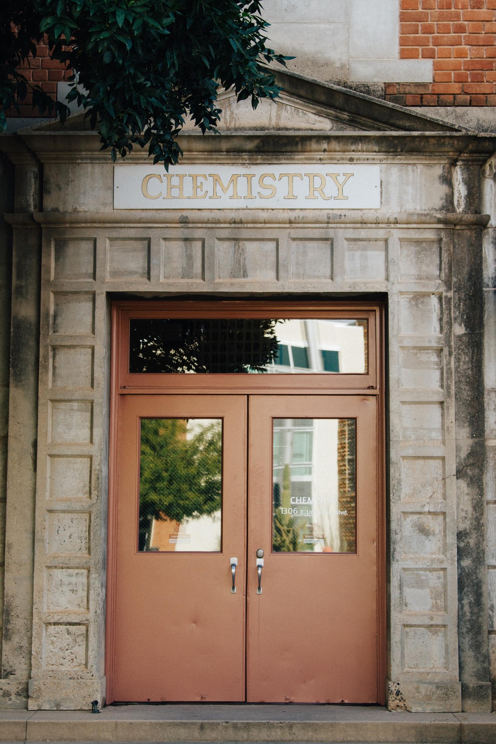 Chemistry building door