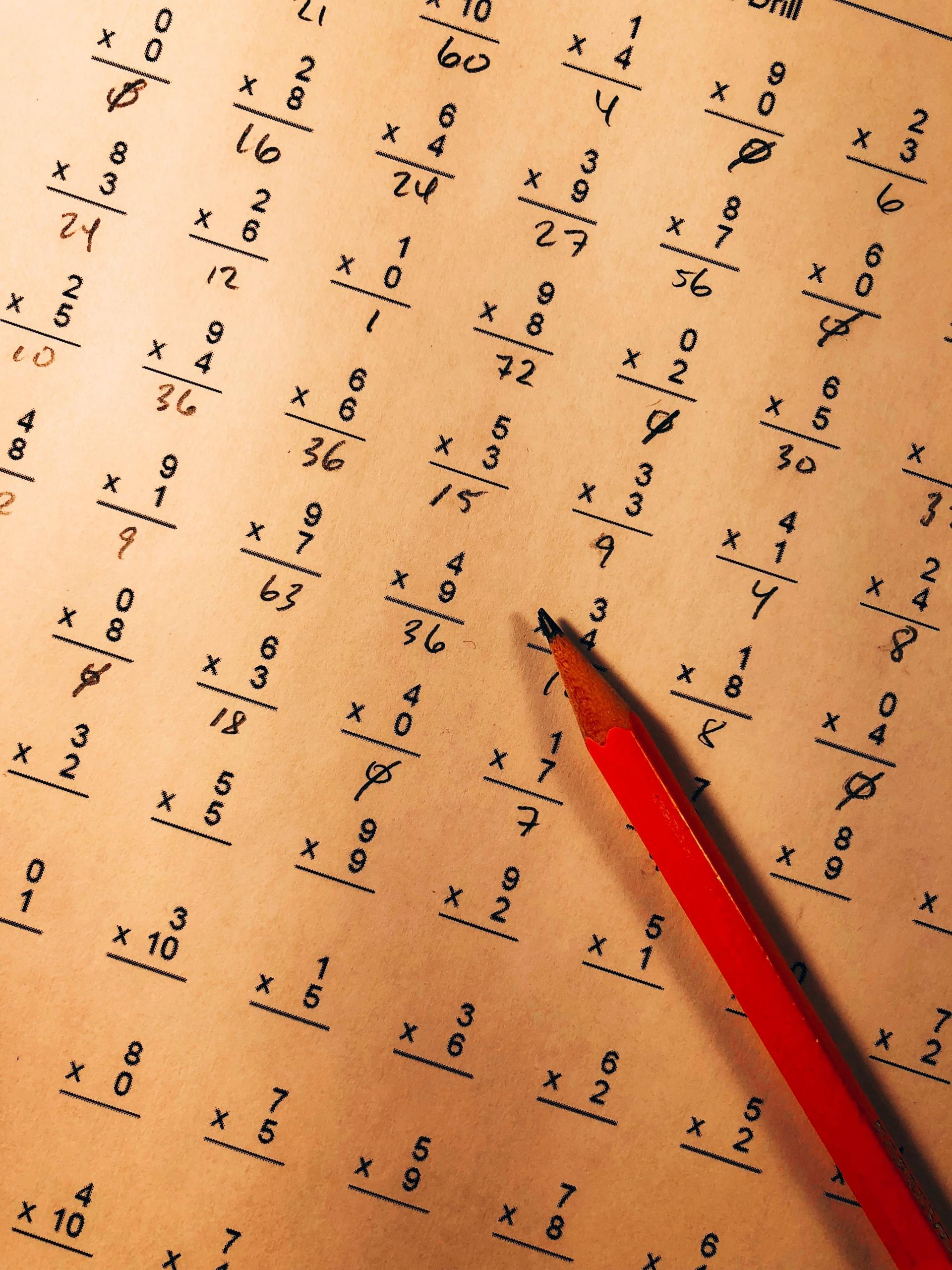 pencil with NCEA level 3 maths problem