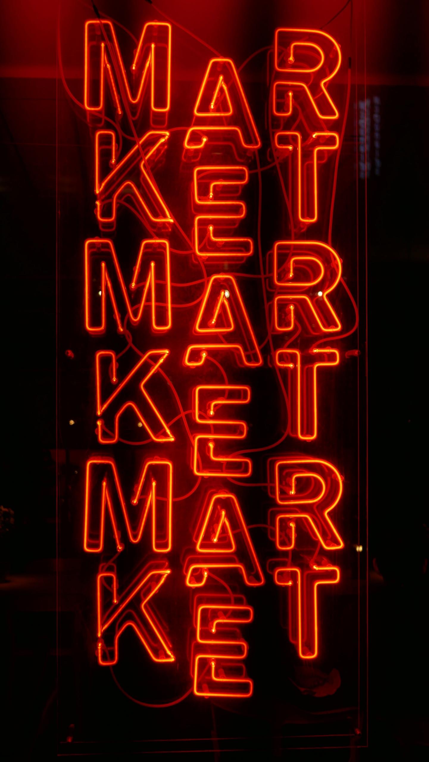 Market neon sign