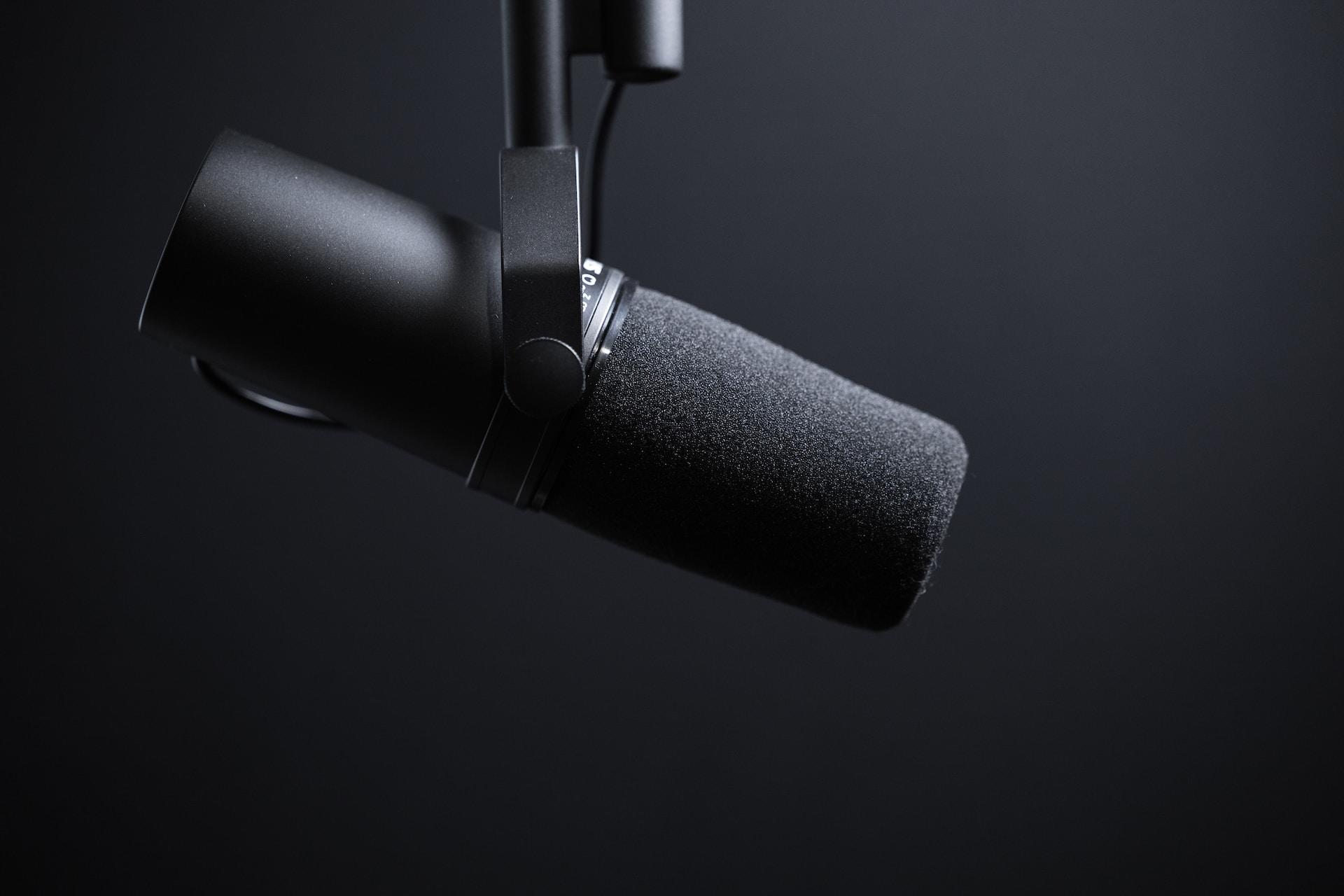 A podcast micrphone.