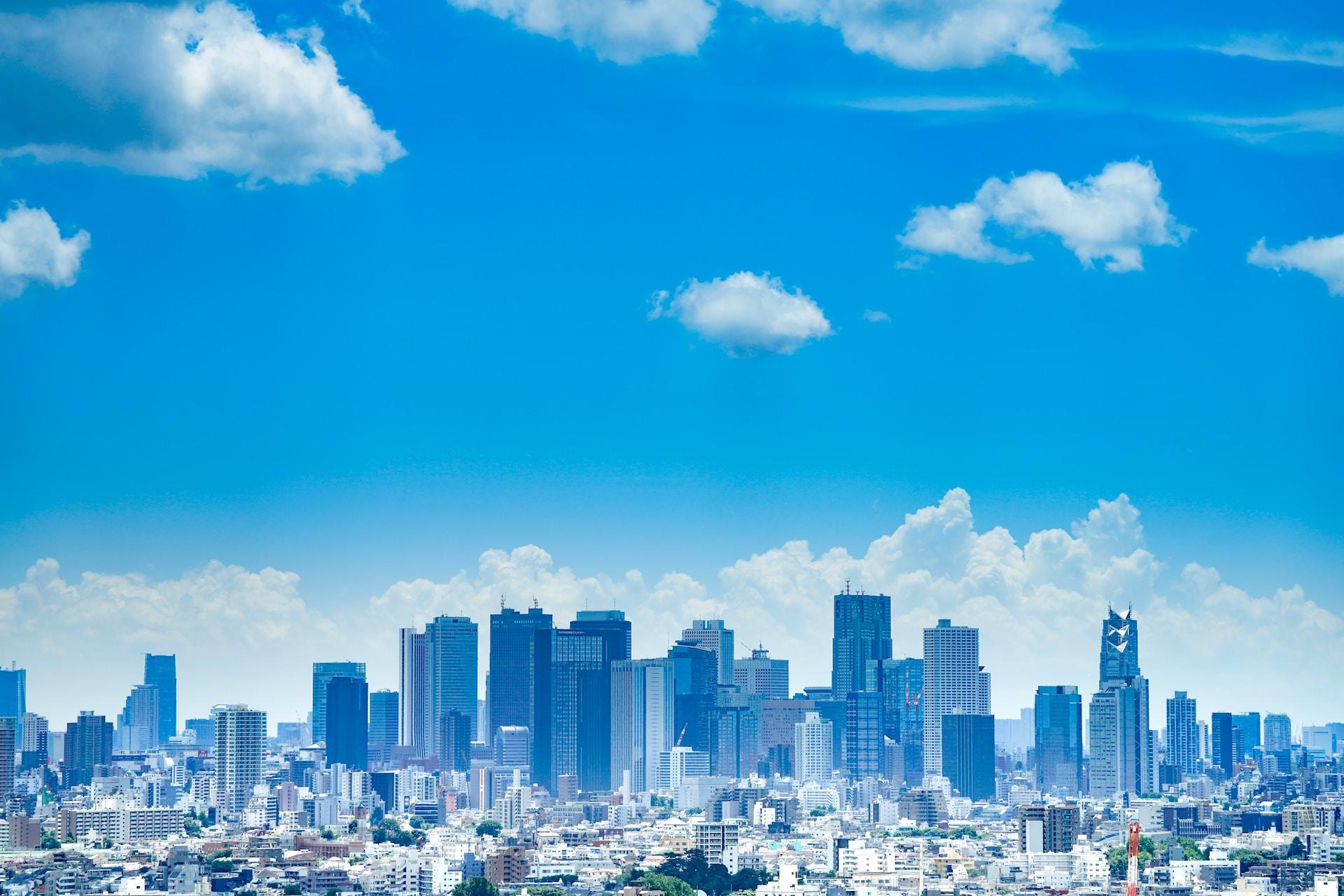 A view of the Tokyo skyline during the day.