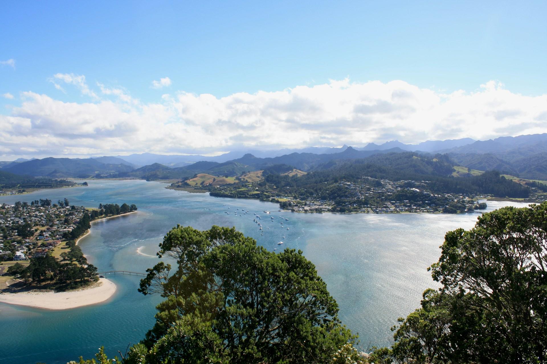 A view over Tauranga, New Zealand.