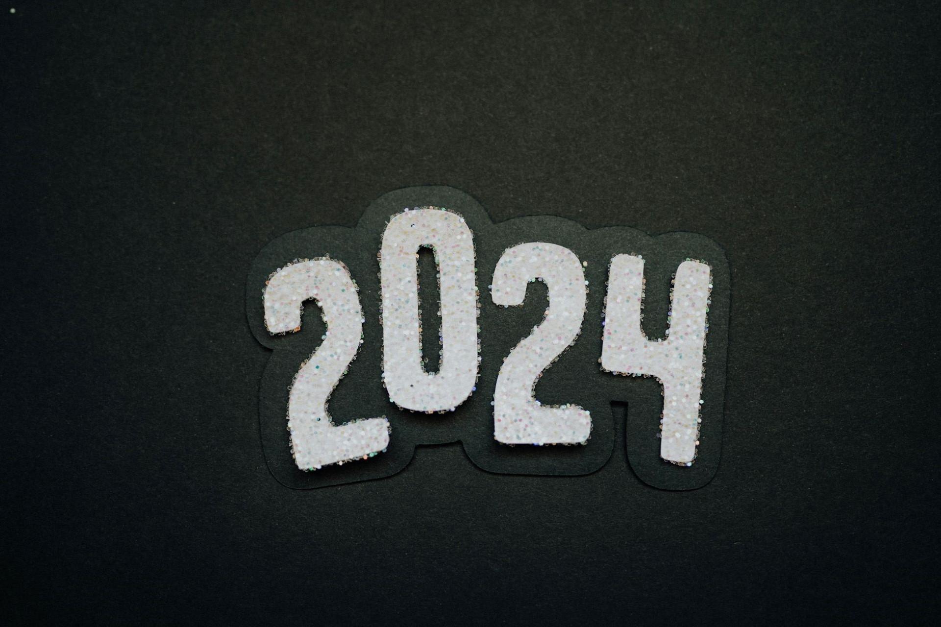 A decoration for the year 2024.