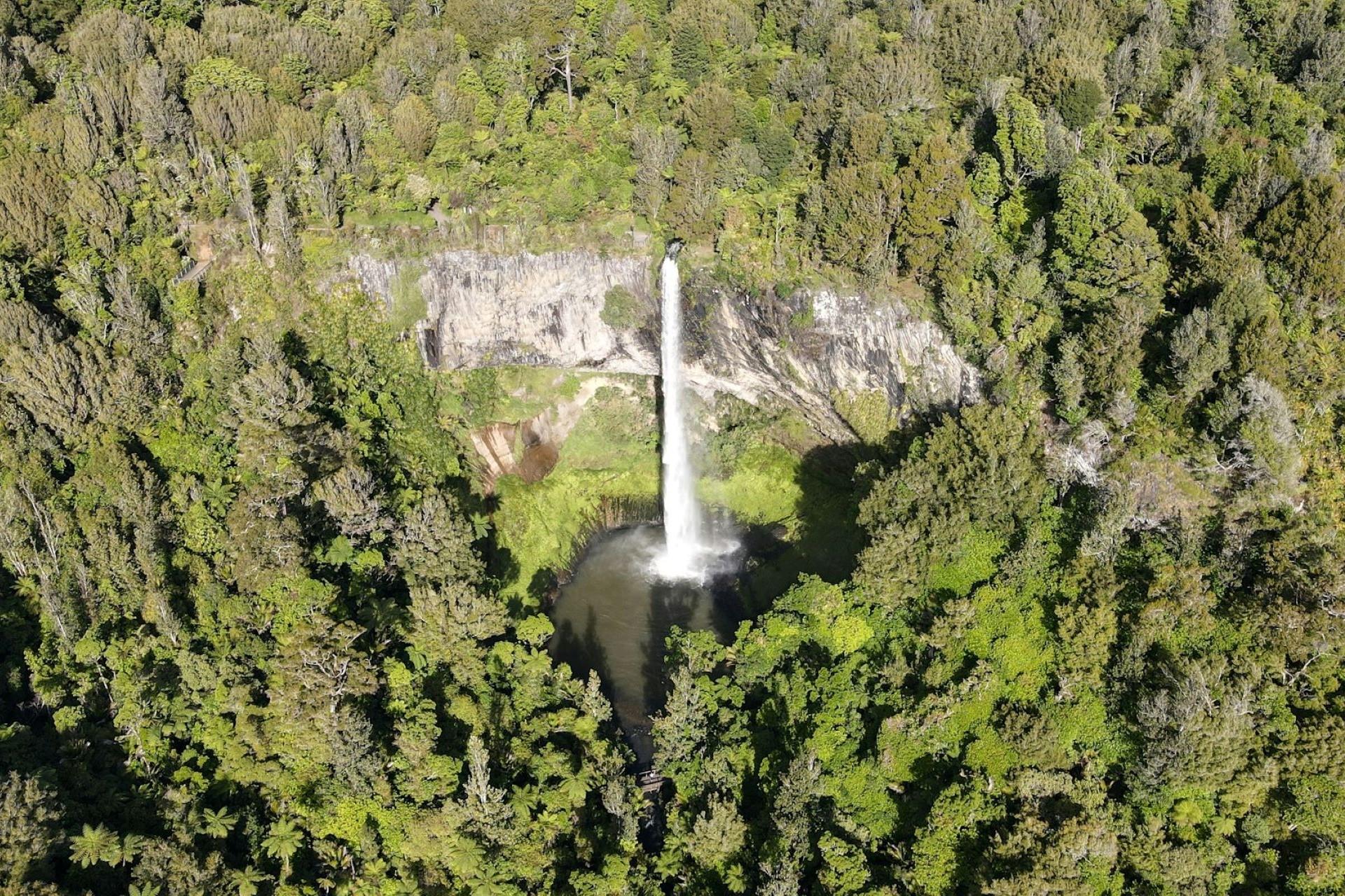 A view over Bridal Veil Falls.