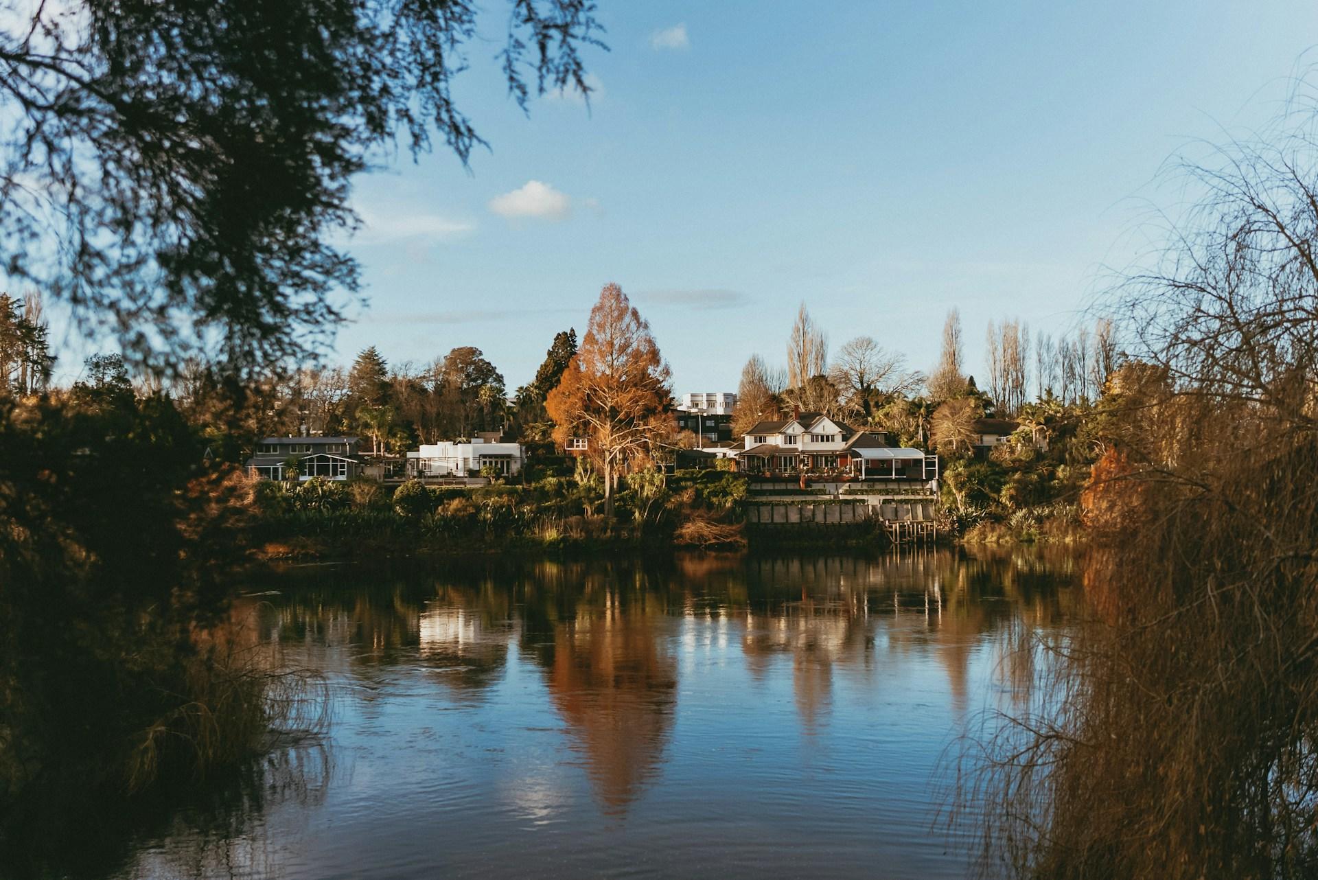 A body of water in Hamilton, New Zealand.
