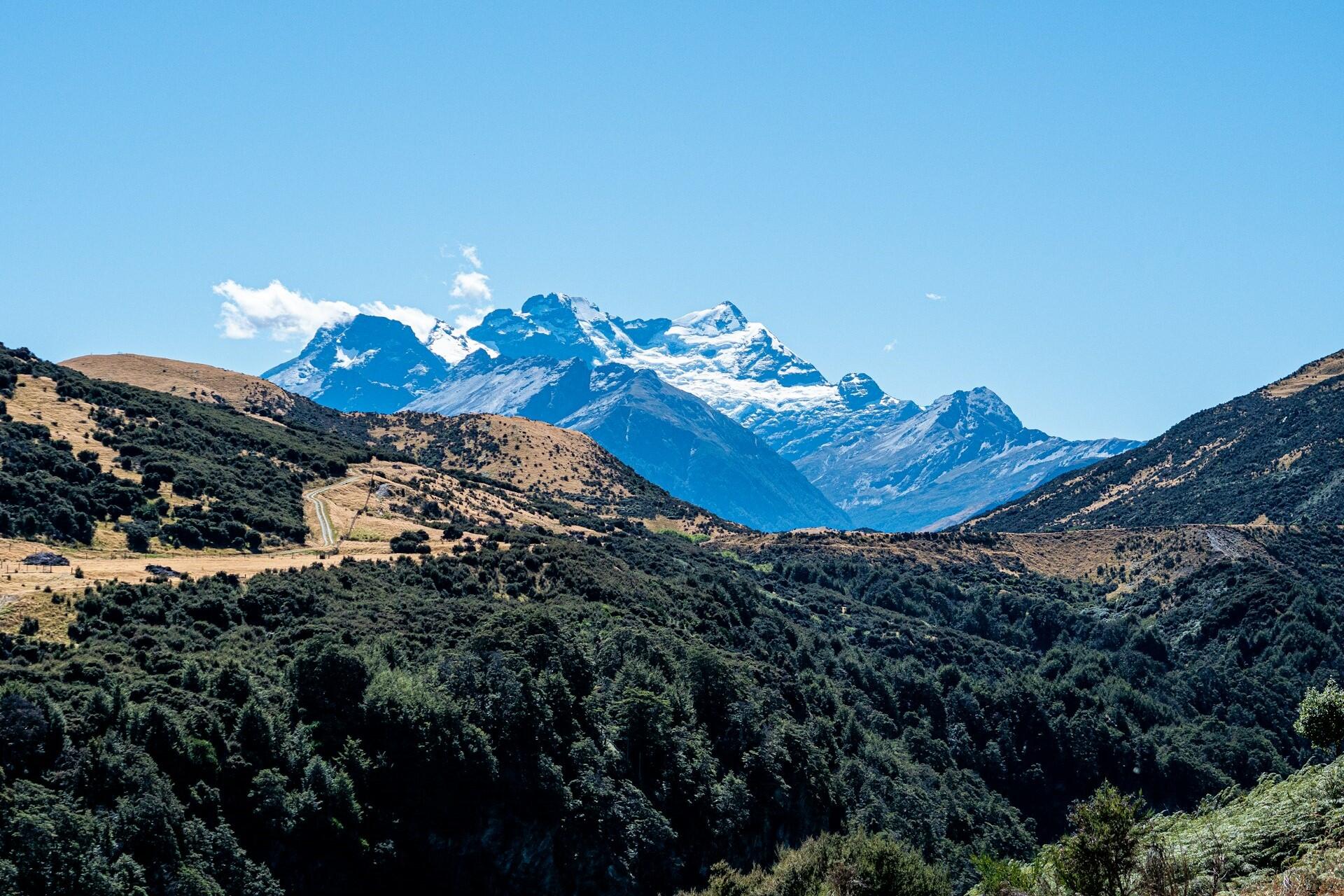 Mountains at Glenorchy, New Zealand.