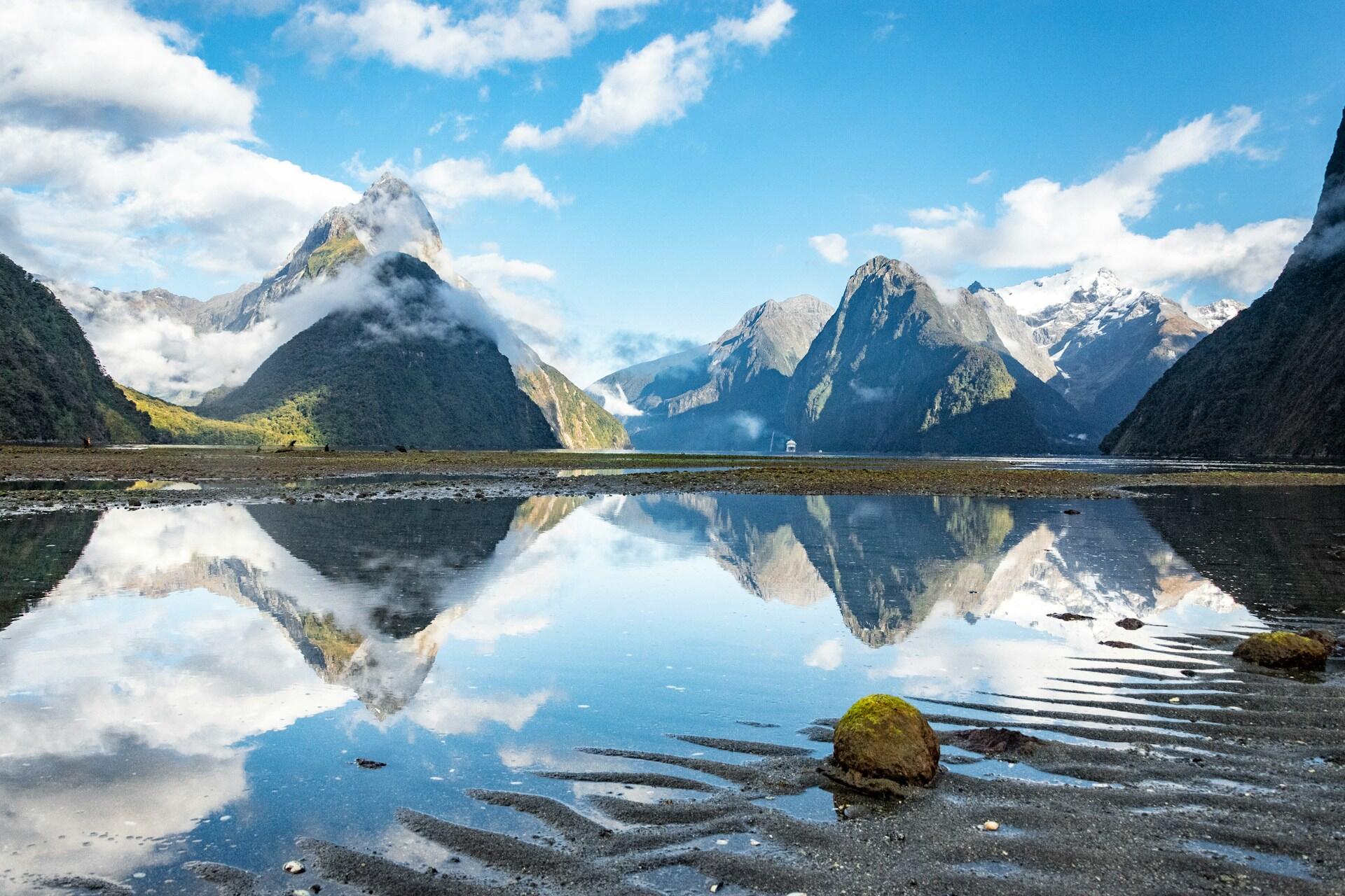 Milford Sound in New Zealand.