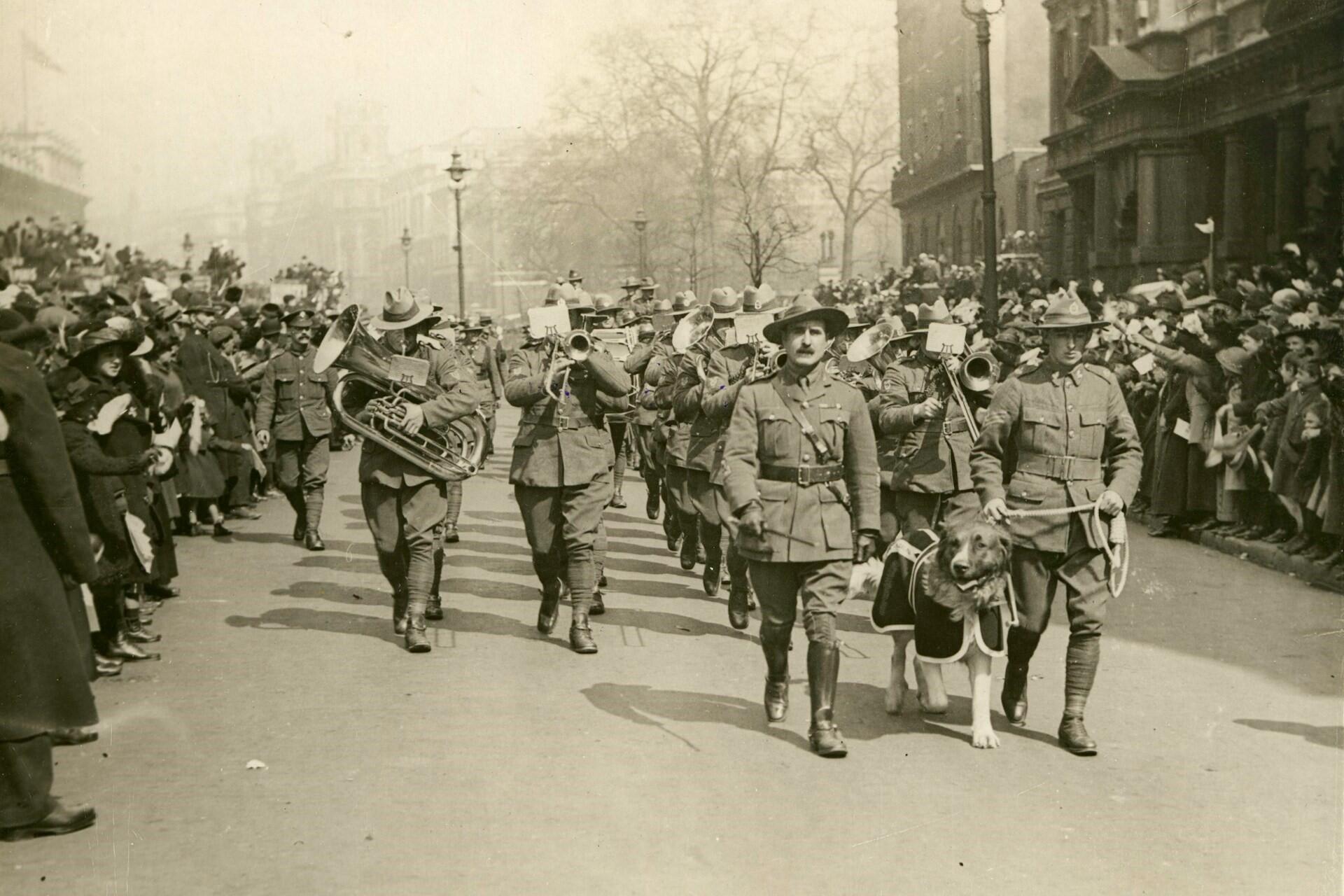 Anzac Day in London, 1916.