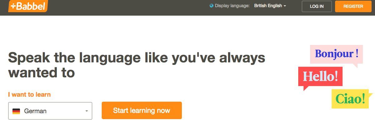 Learn German with Babbel