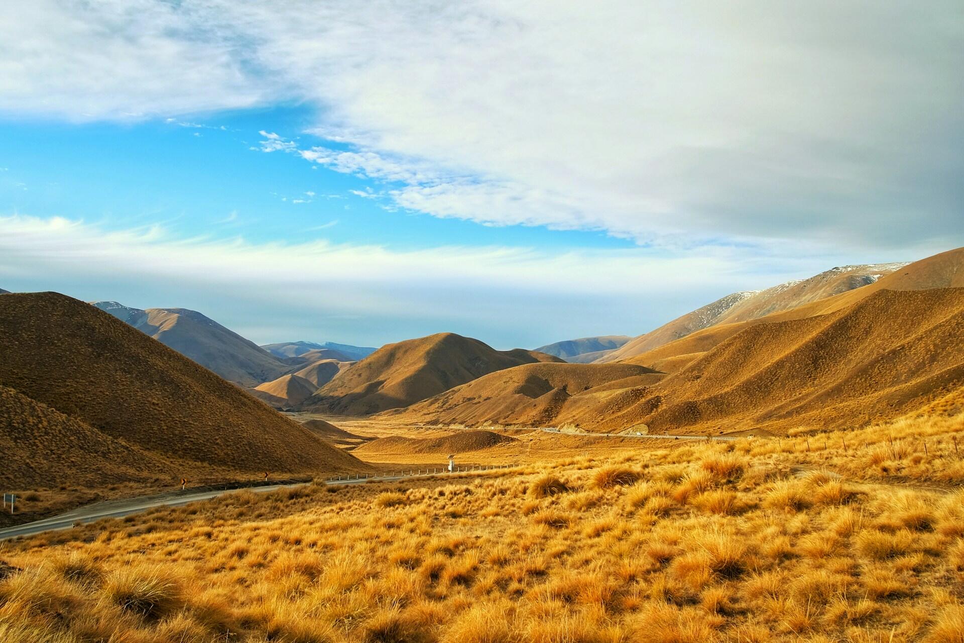 Lindis Pass, New Zealand.