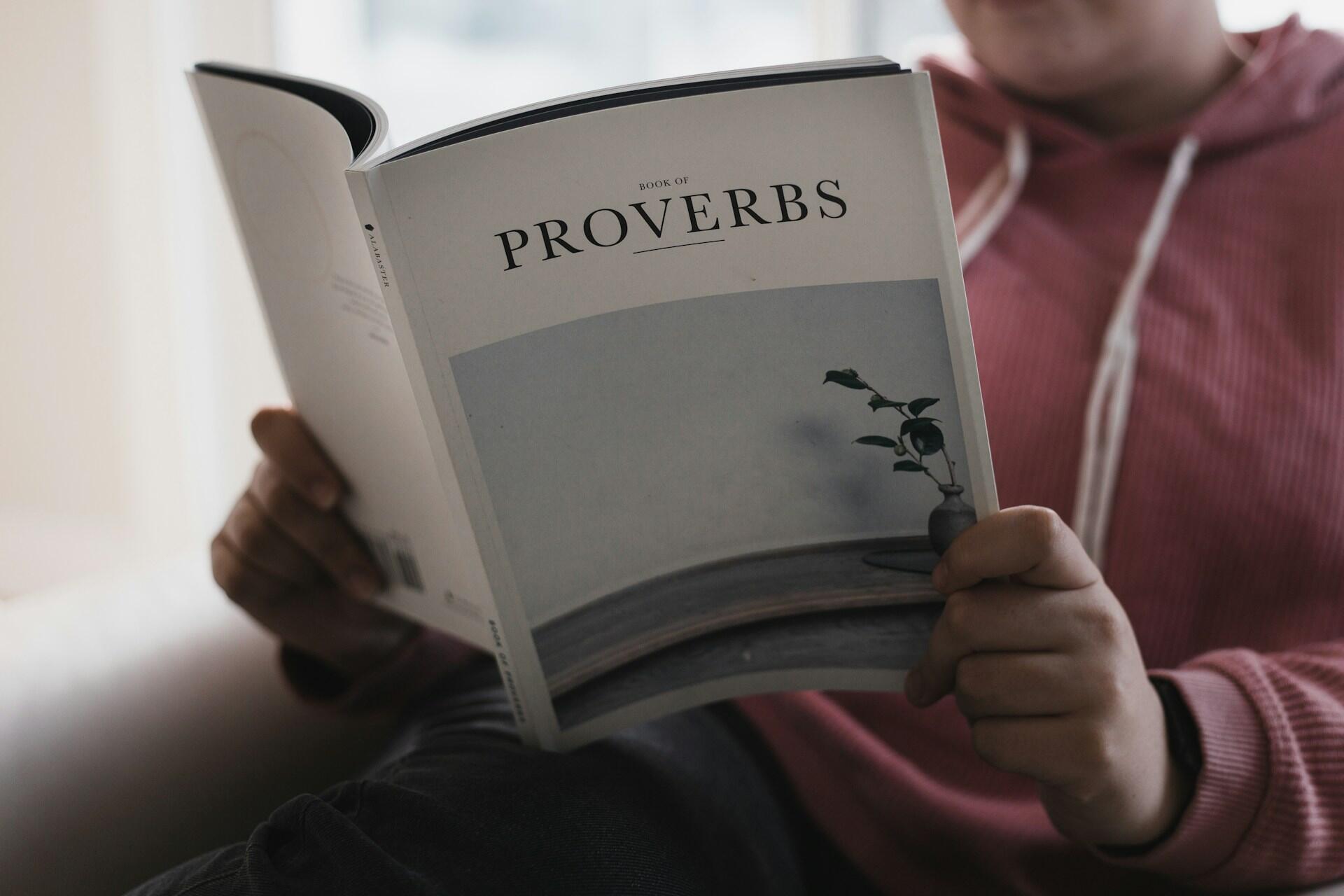 A book of proverbs.