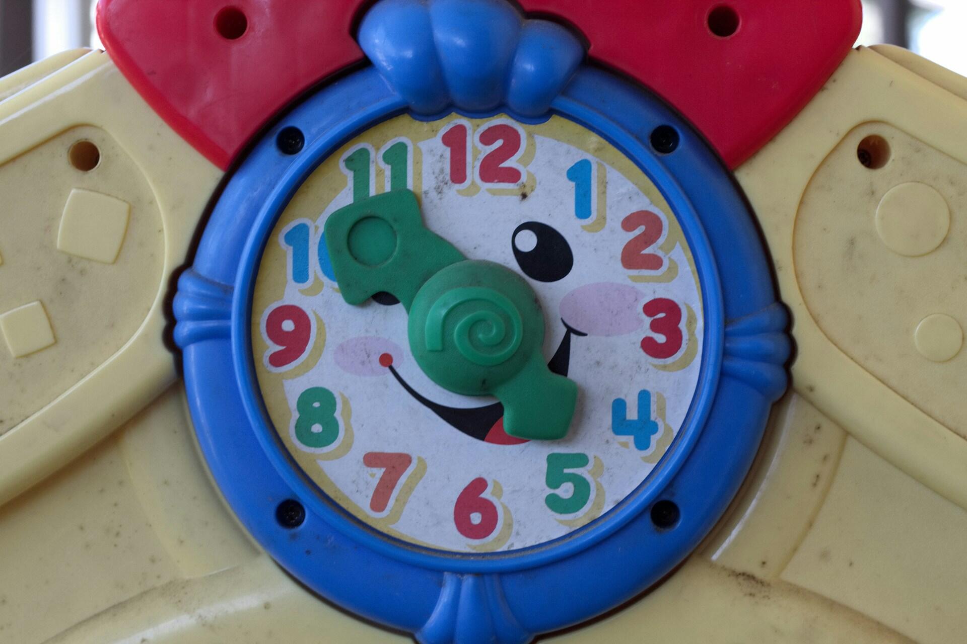 A clock toy.