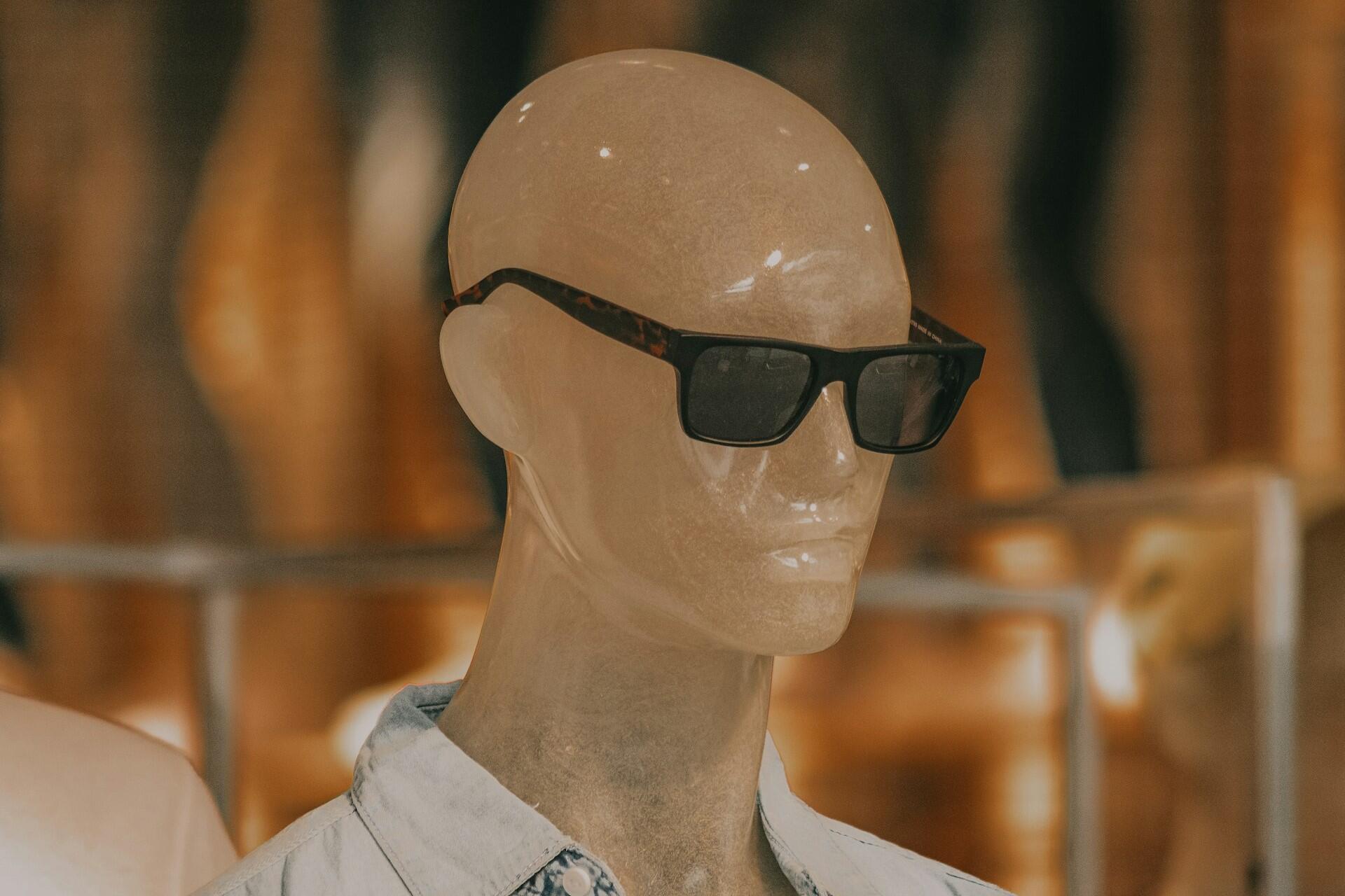 A fashion mannequin head.