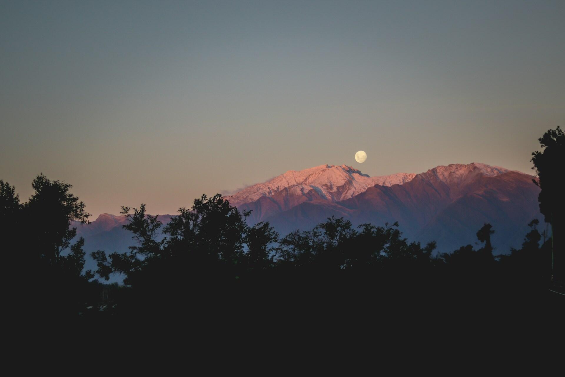 A moon over New Zealand.