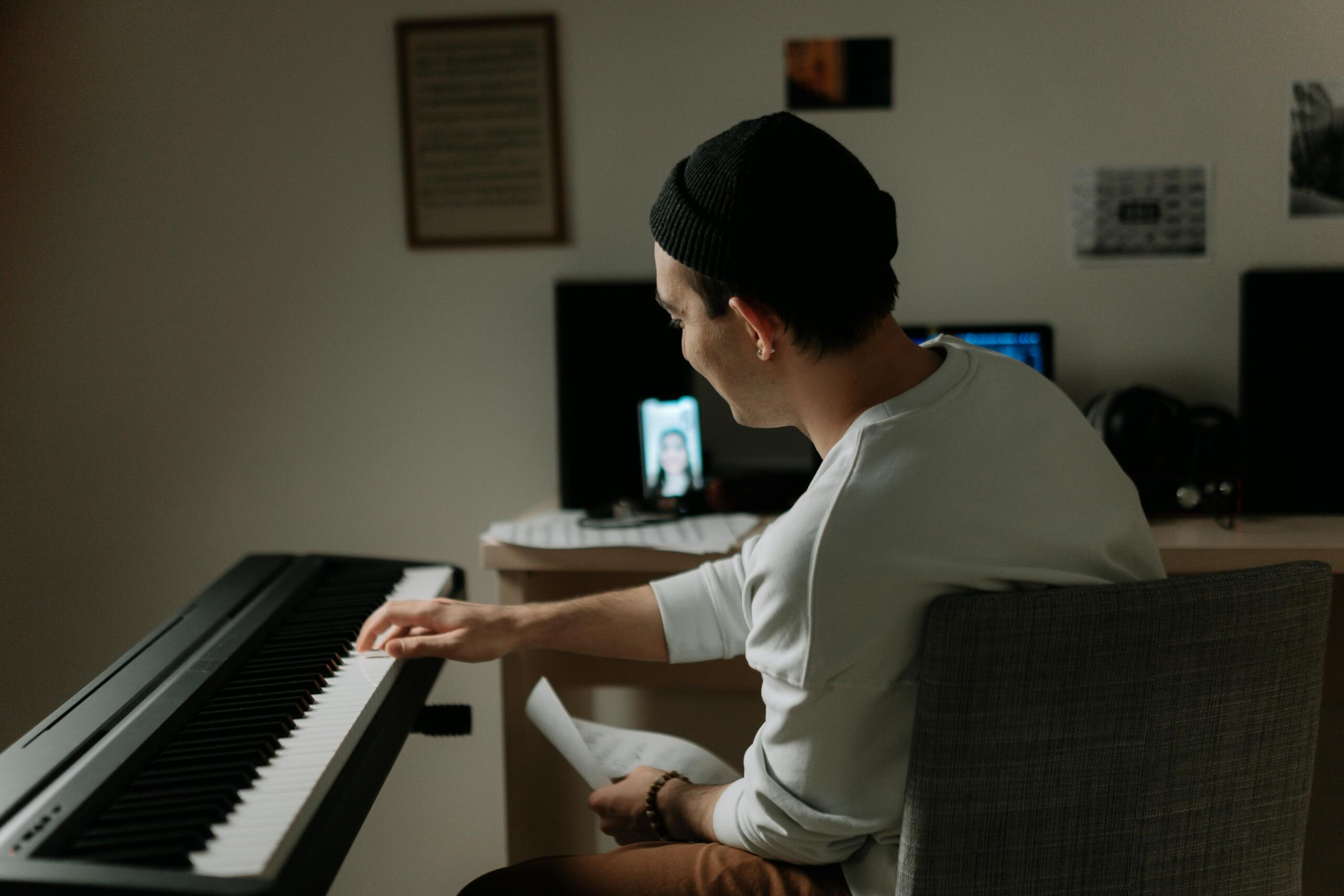Aprendiendo piano en linea