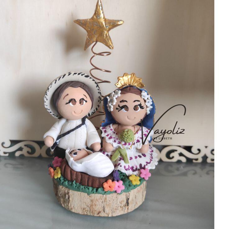 Nacimiento de pareja tipica panameña.