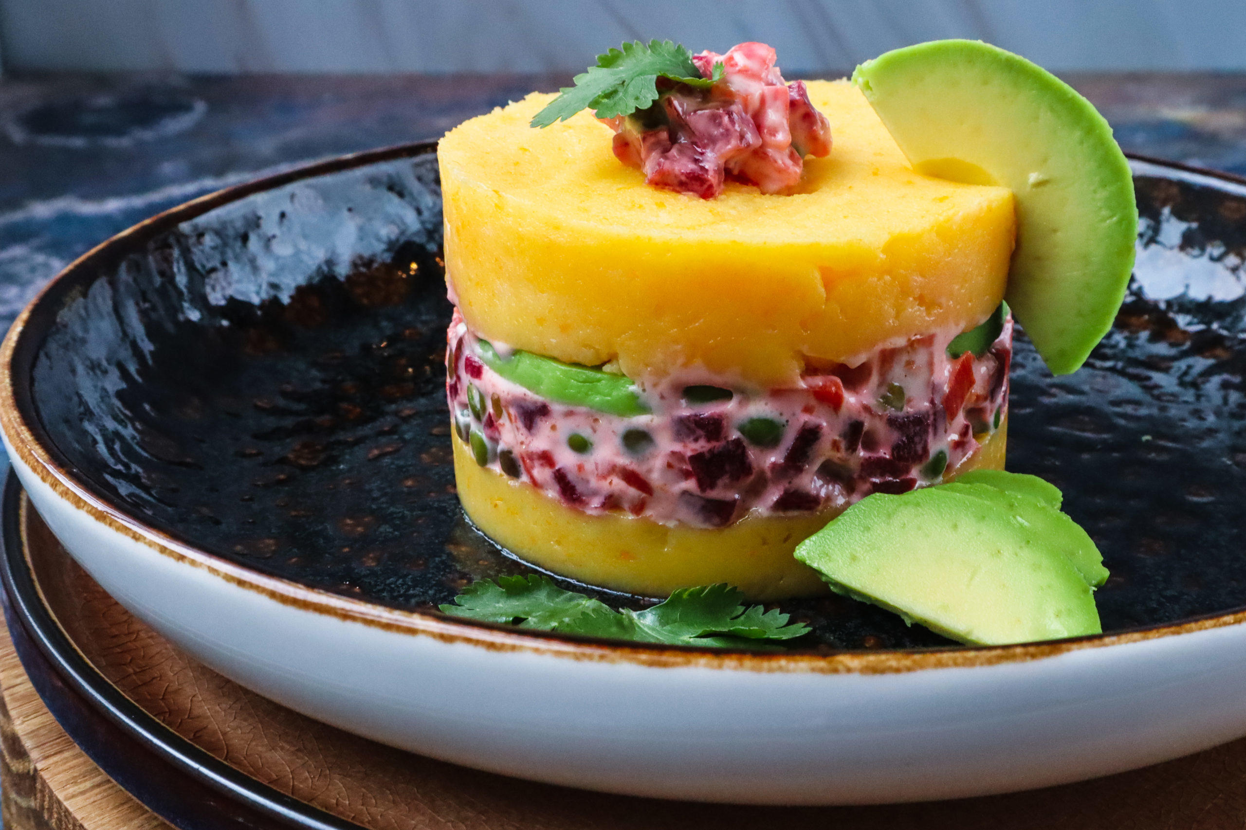 causa rellena con vegetales