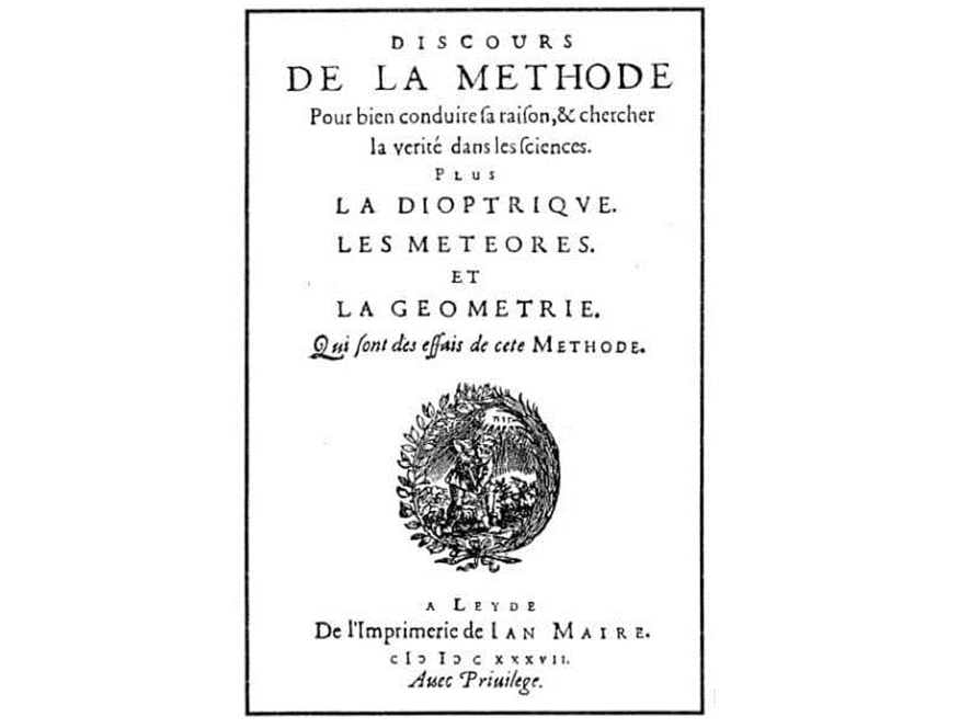 portada del Libro de Descartes "Discurso del Método"