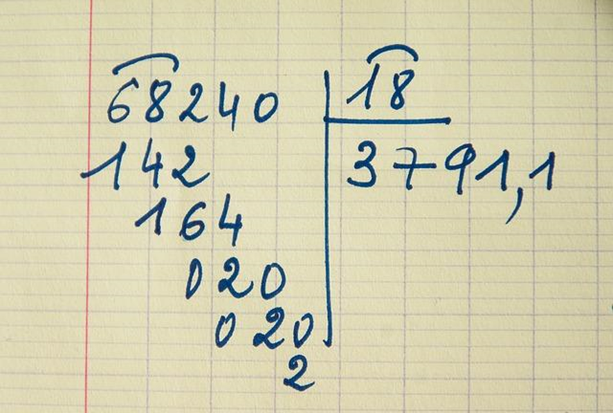 División matemática a lo Euclides