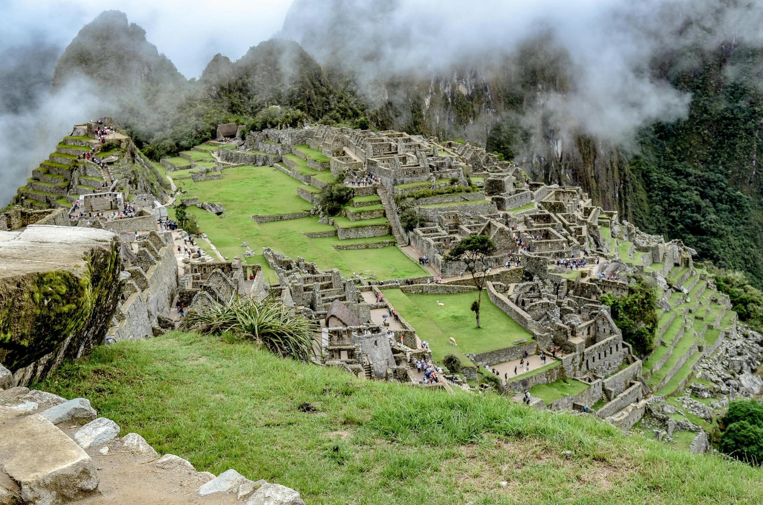 vista panorámica de Machupicchu
