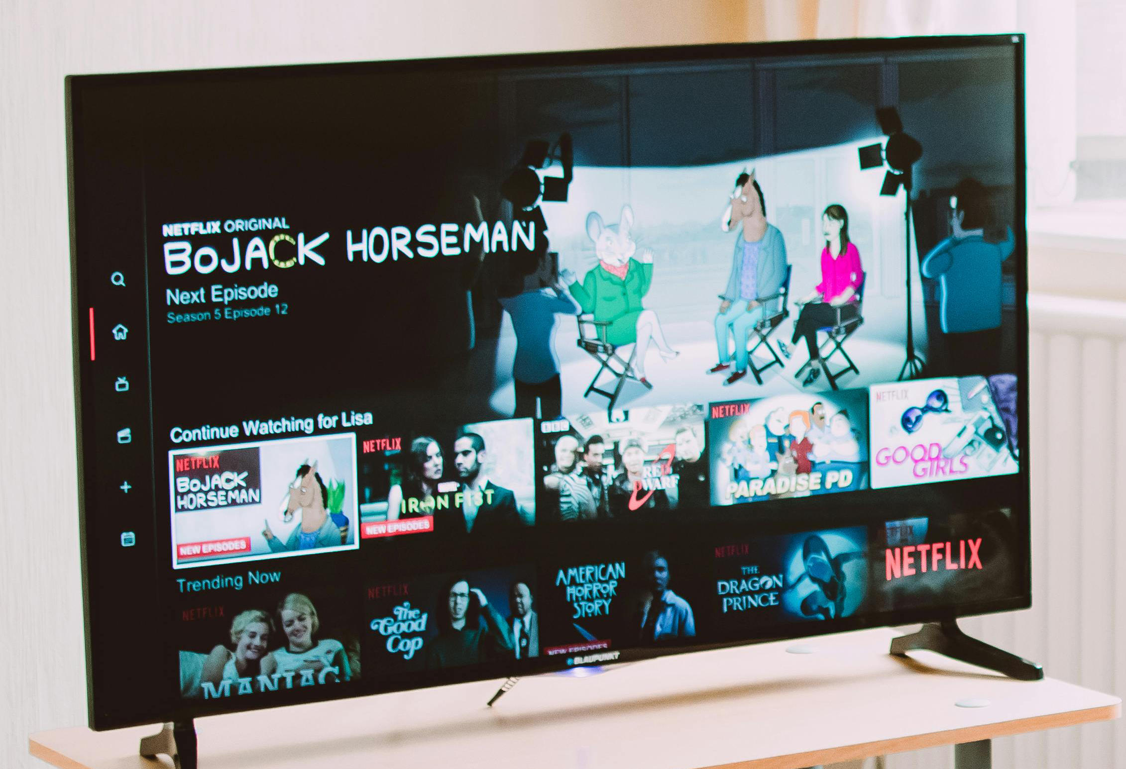 tv con vista previa de series en netflix
