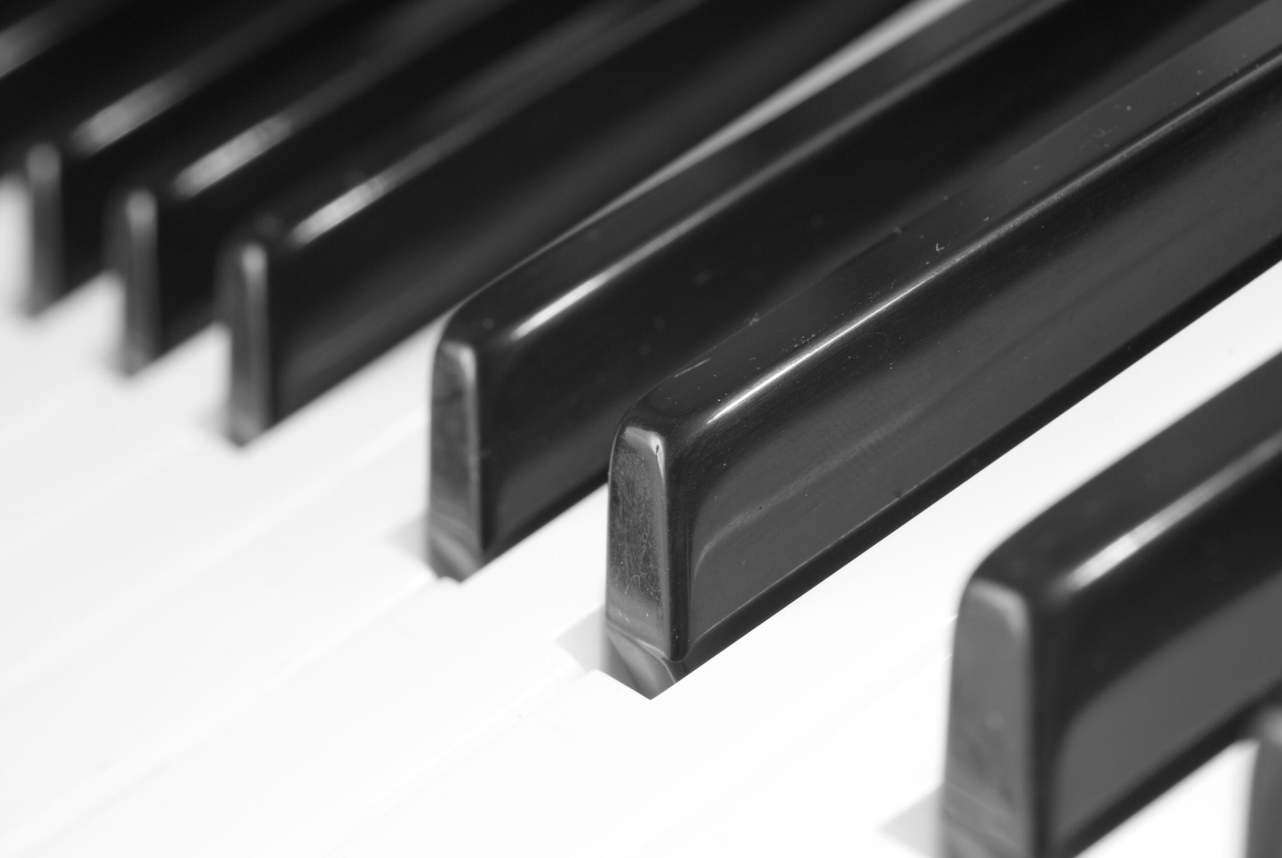 toma detalle teclas de un piano