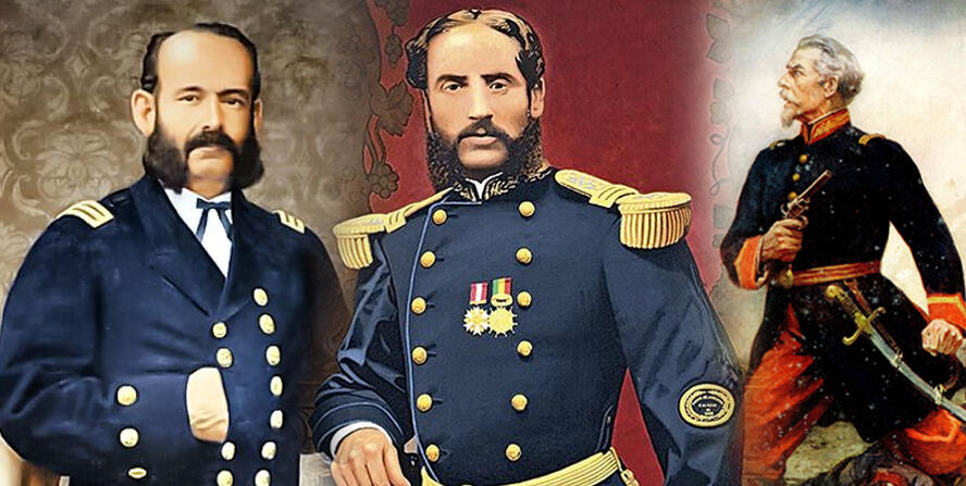 collage heroes Guerra del Pacífico