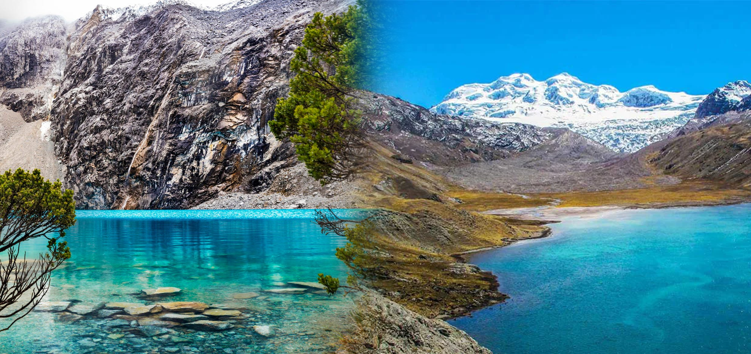 collage de lagunas representativas de la sierra peruana